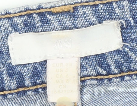 H&M Women's Blue Wide-Leg Jeans Size 10