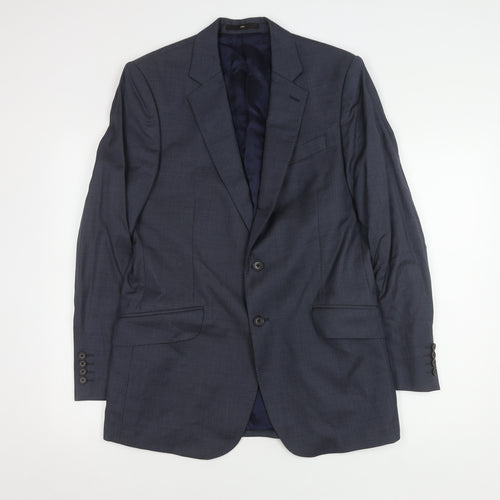 Jaeger Men's Blue Blazer, Size 38, Classic Style
