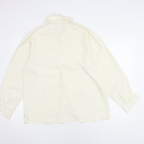 Windsmoor Women's Ivory Long Sleeve Button-Up Shirt