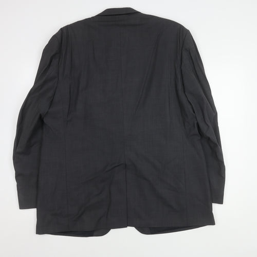 Centaur Men's Grey Short Blazer, Size 46 Short, Wool Blend