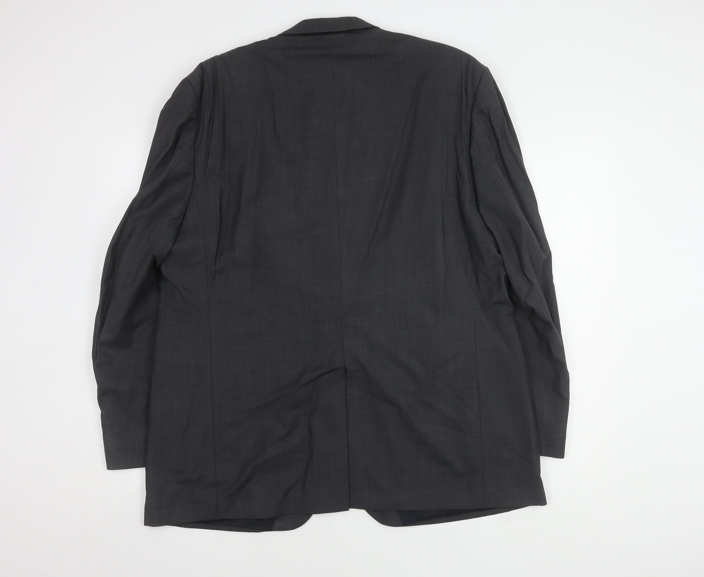 Centaur Men's Grey Short Blazer, Size 46 Short, Wool Blend