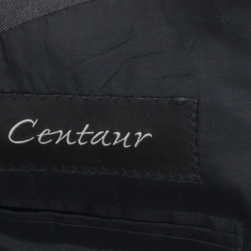 Centaur Men's Grey Short Blazer, Size 46 Short, Wool Blend