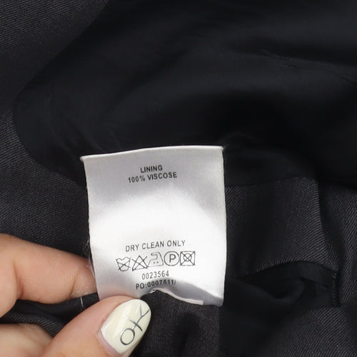 Centaur Men's Grey Short Blazer, Size 46 Short, Wool Blend