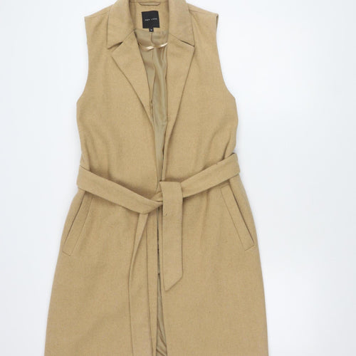 New Look Beige Women's Waistcoat Size 14 Belted