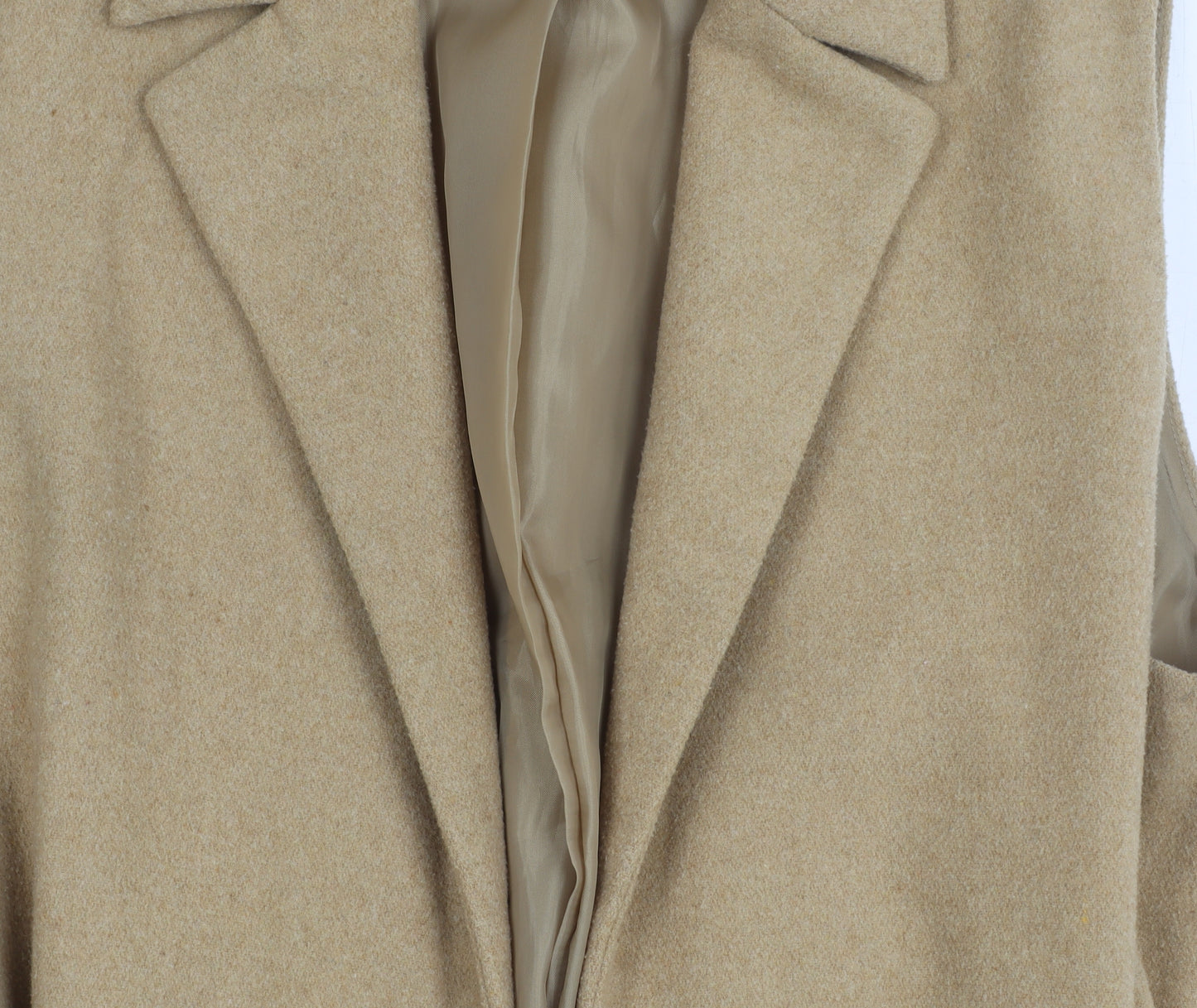 New Look Beige Women's Waistcoat Size 14 Belted