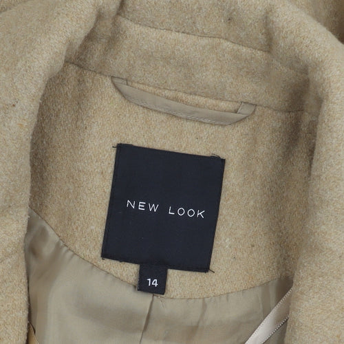 New Look Beige Women's Waistcoat Size 14 Belted