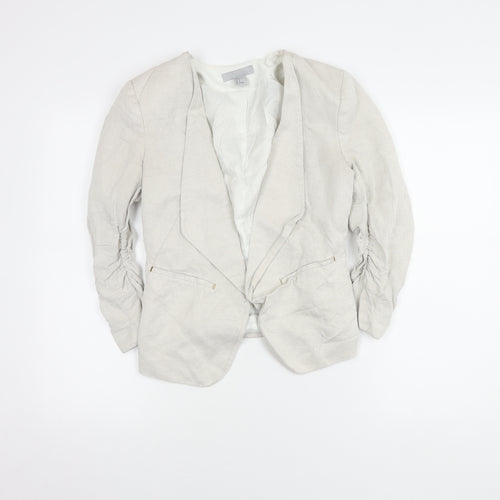 H&M Women's Ivory Blazer - Size 10, Regular Fit