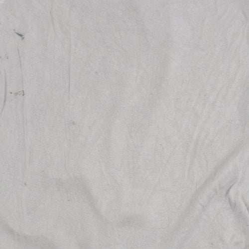 Warehouse Women's Beige Floral Top, Size 6, Short Sleeve