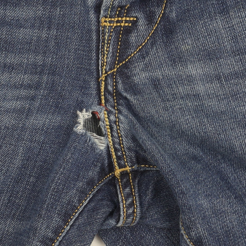 Replay Men's Blue Straight Jeans, Size 30, Distressed