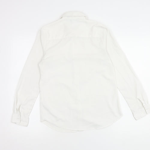 Topshop Women's White Button-Up Shirt Size 6