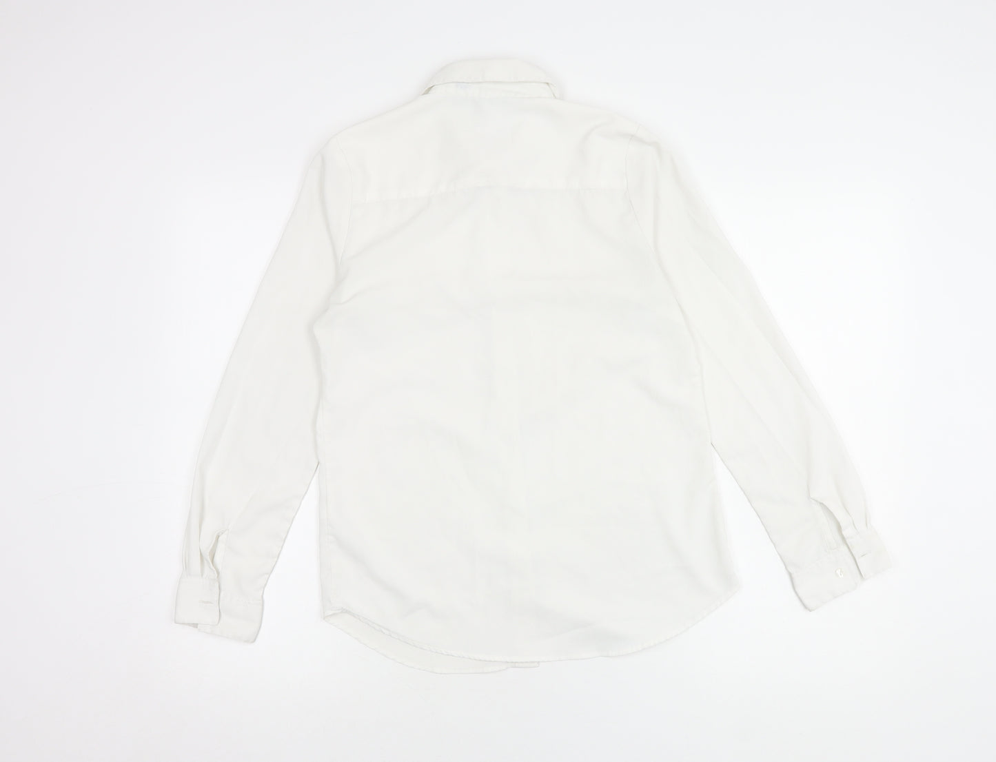 Topshop Women's White Button-Up Shirt Size 6