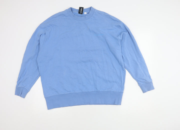 COLLUSION Women's Blue Pullover Sweatshirt Size 8