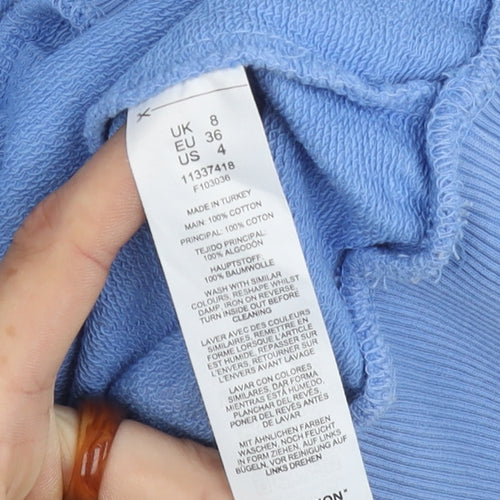 COLLUSION Women's Blue Pullover Sweatshirt Size 8