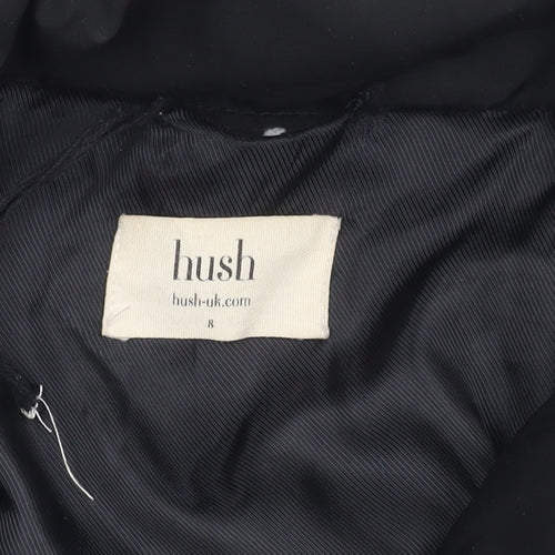 Hush Women's Black Puffer Jacket Size 8 Winter Coat