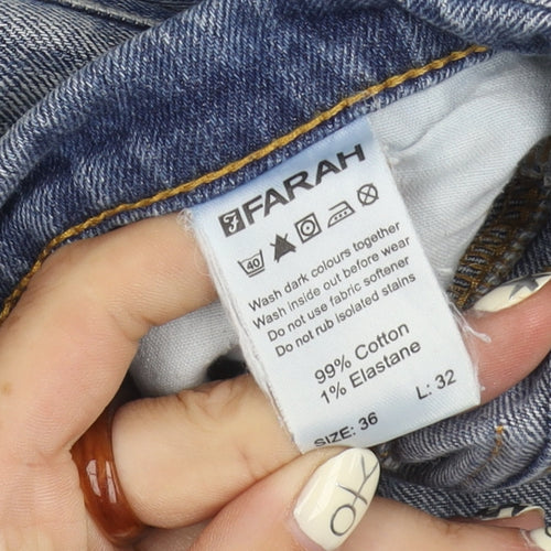 Farah Men's Blue Denim Jeans Size 36