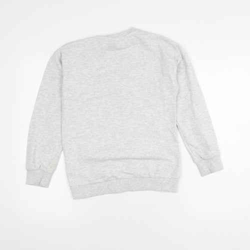NBA Boys Grey Pullover Sweatshirt, 11 Years, Logo Graphic Print