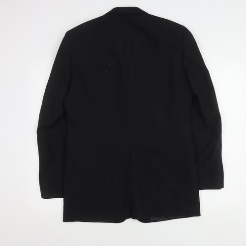 Next Men's Black Wool Blazer Jacket Size 36