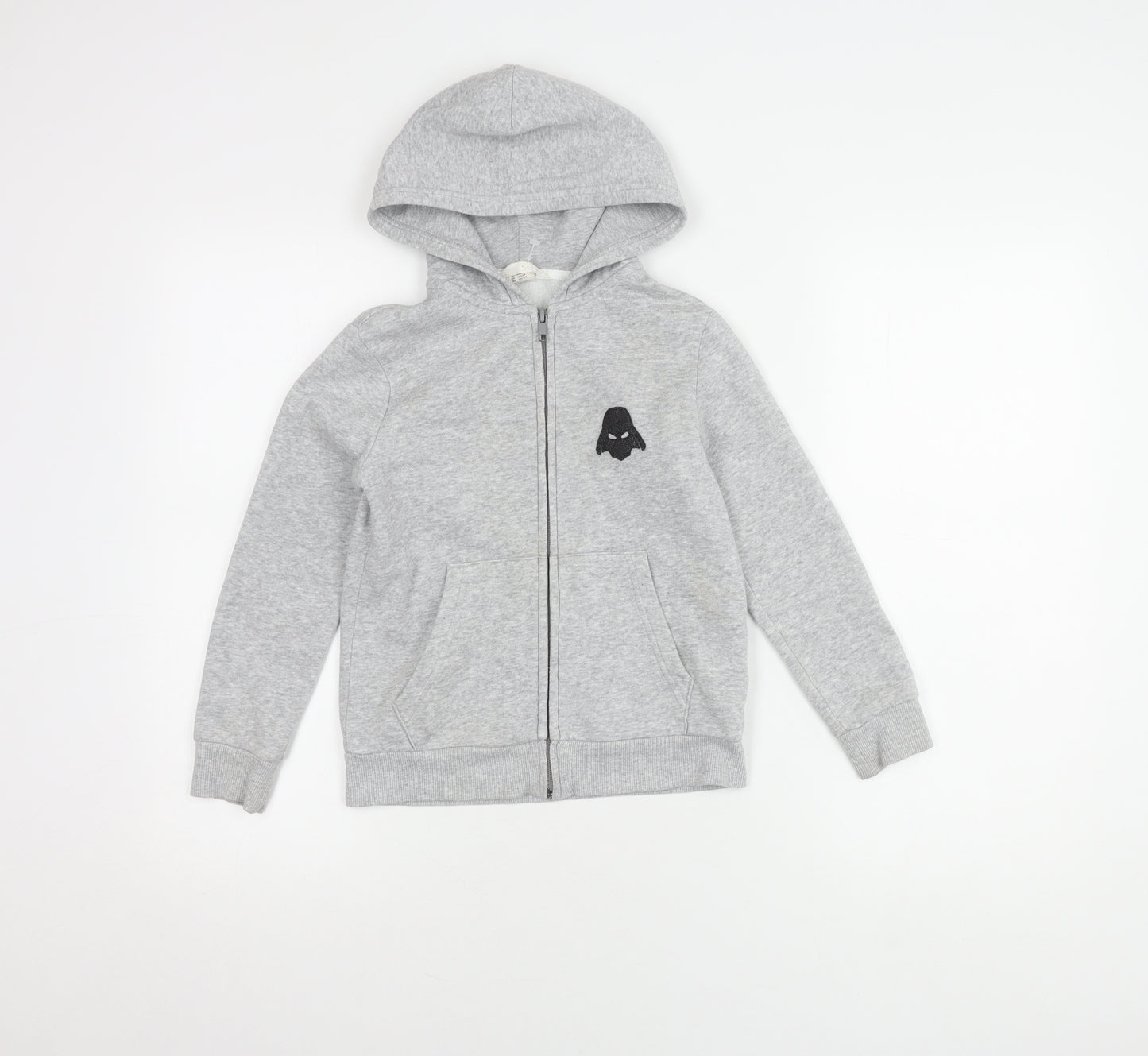 H&M Boys Grey Star Wars Hoodie Jacket 7-8 Years