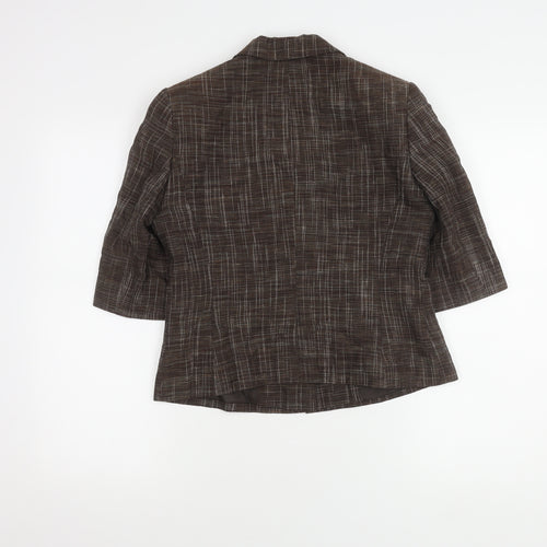 Minuet Women’s Brown Blazer Size 8 Classic Check