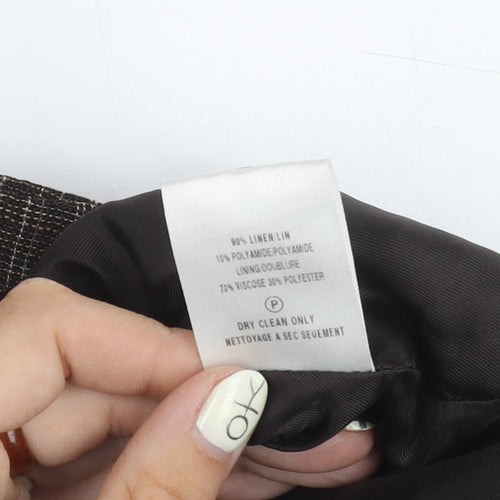 Minuet Women’s Brown Blazer Size 8 Classic Check