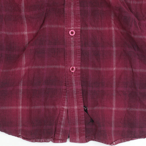 Hutson Harbour Men's Red Plaid Long Sleeve Shirt S