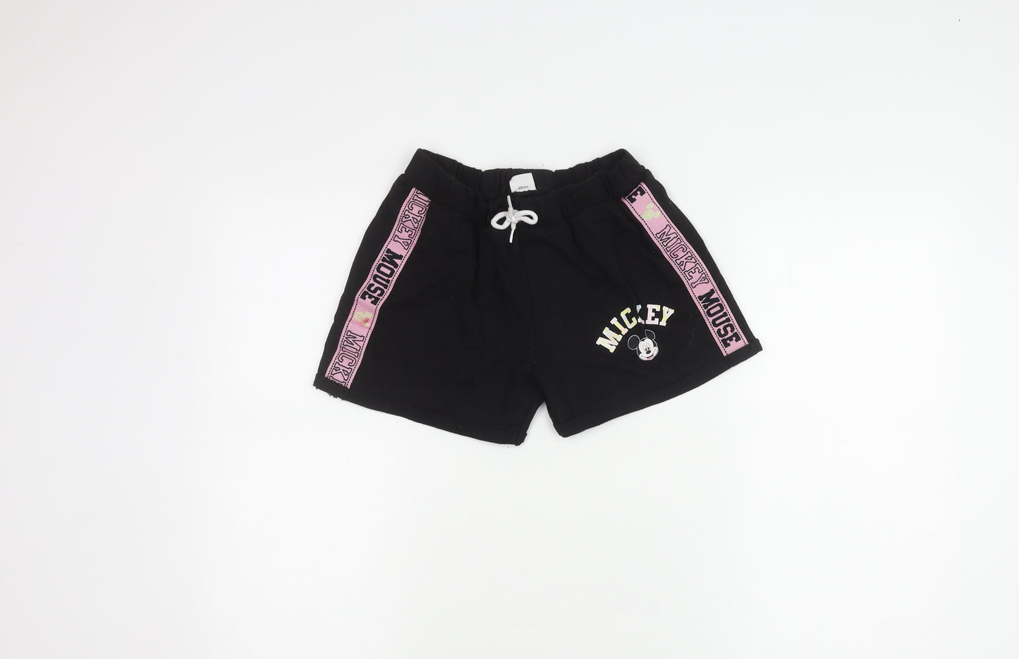 Disney Girls Black Mickey Mouse Shorts 11-12 Years