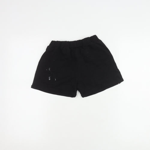 Disney Girls Black Mickey Mouse Shorts 11-12 Years
