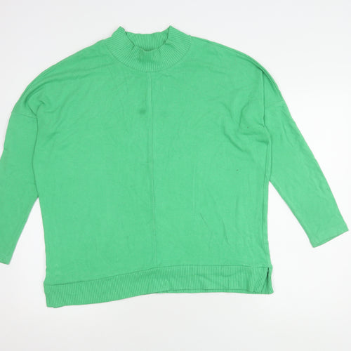 Next Green Mock Neck Women's Jumper Size 12