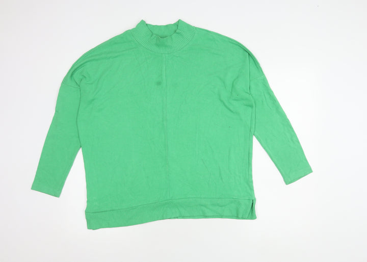 Next Green Mock Neck Women's Jumper Size 12