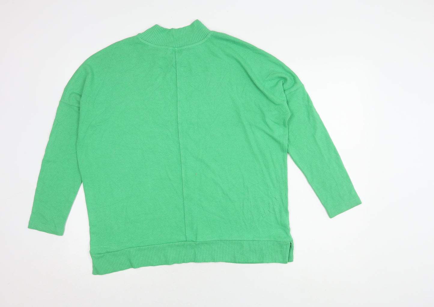 Next Green Mock Neck Women's Jumper Size 12