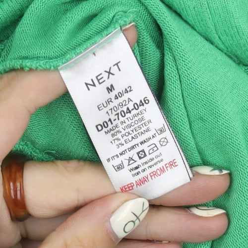 Next Green Mock Neck Women's Jumper Size 12