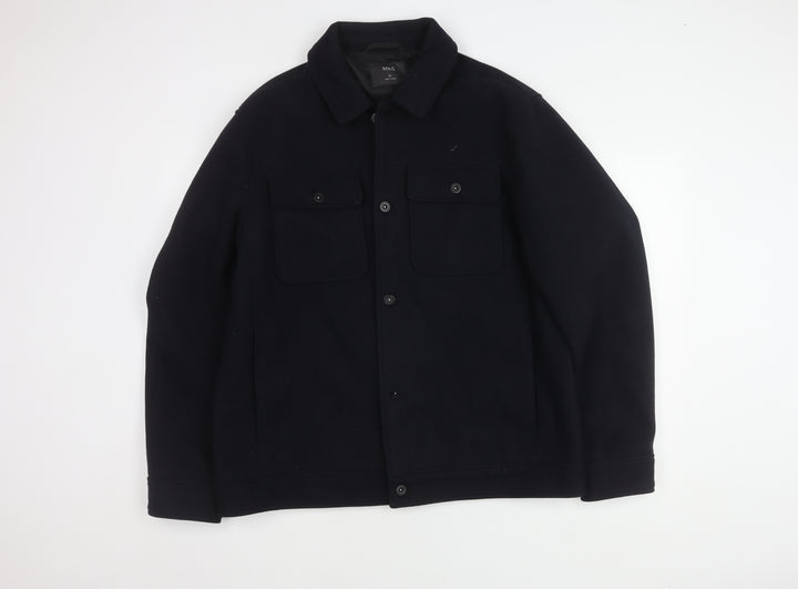 Marks and Spencer Men's Black XL Basic Jacket