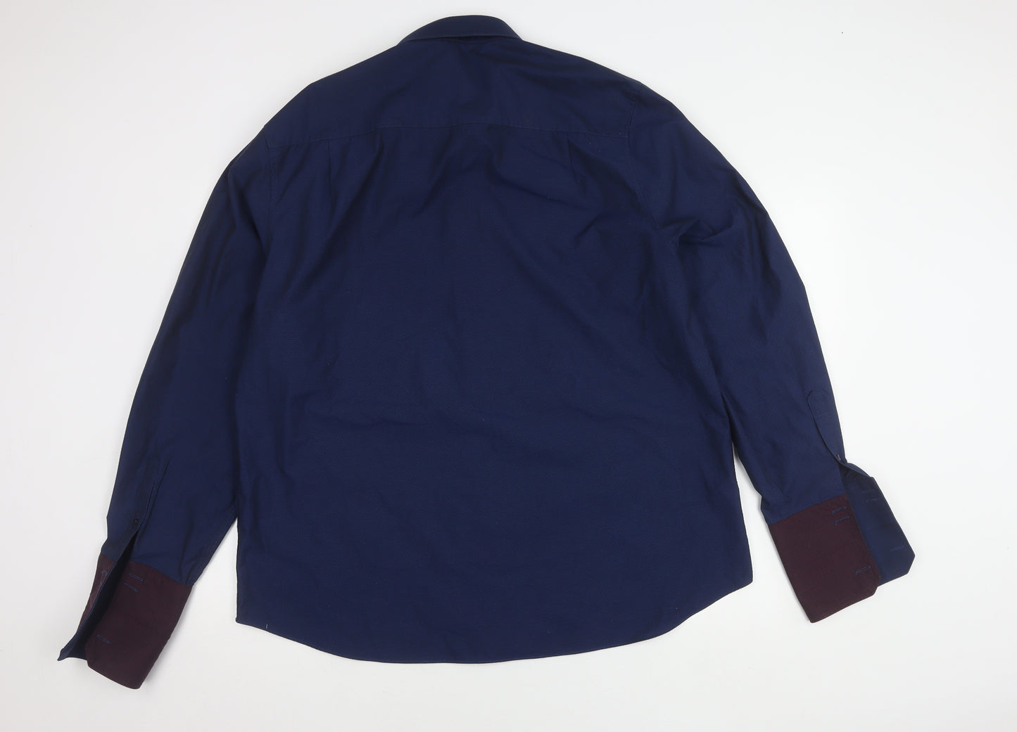 Next Men's Blue Regular Fit Dress Shirt 18