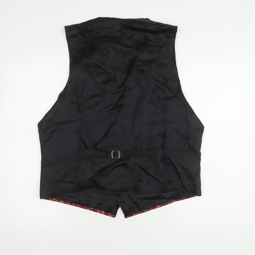Marks and Spencer Men's Red Silk Waistcoat Size 44