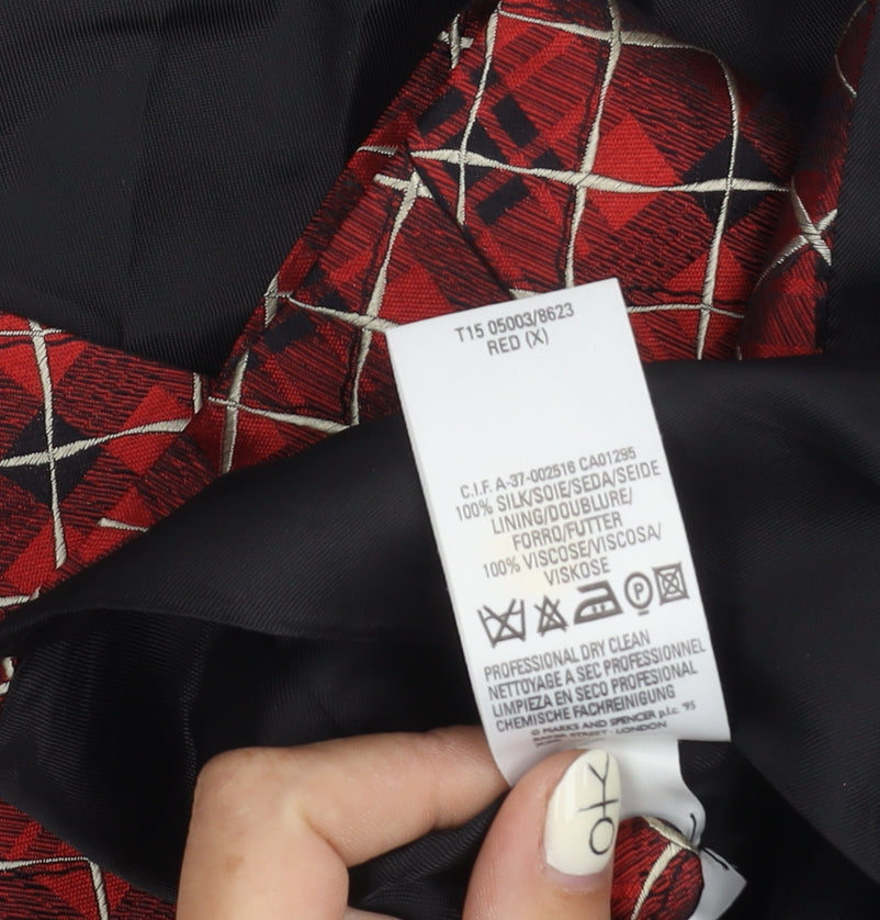 Marks and Spencer Men's Red Silk Waistcoat Size 44