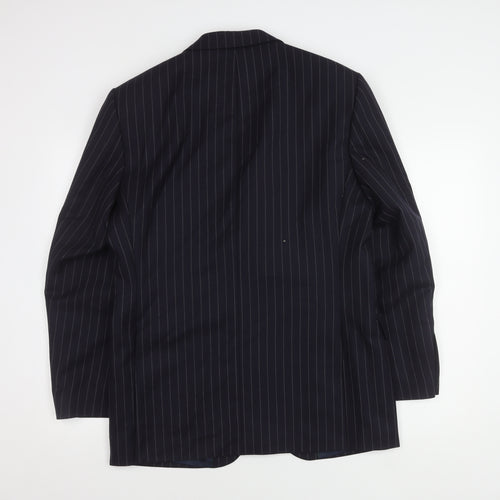 John Lewis Men's Blue Striped Blazer 40R Regular Fit