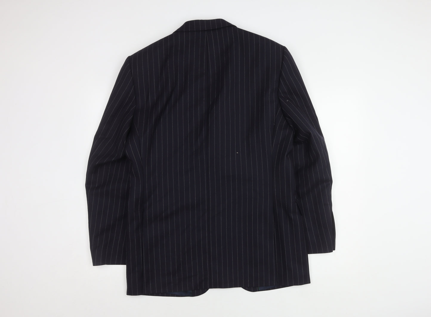 John Lewis Men's Blue Striped Blazer 40R Regular Fit
