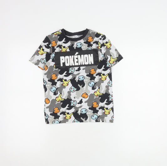 Front view of Pokémon boys’ multicoloured graphic t-shirt, size 4, years, short sleeve