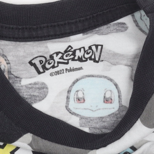 Pokémon Boys Multicoloured Graphic T-Shirt, Size 4 Years, Short Sleeve