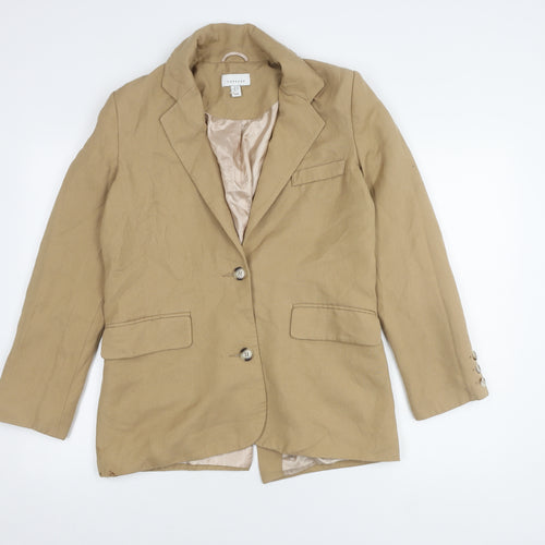 Topshop Beige Women's Blazer Size 6