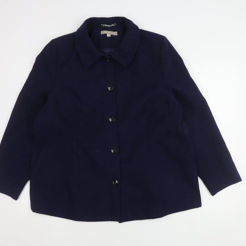 Anthology Blue Women's Size 20 Coat - Excellent Condition