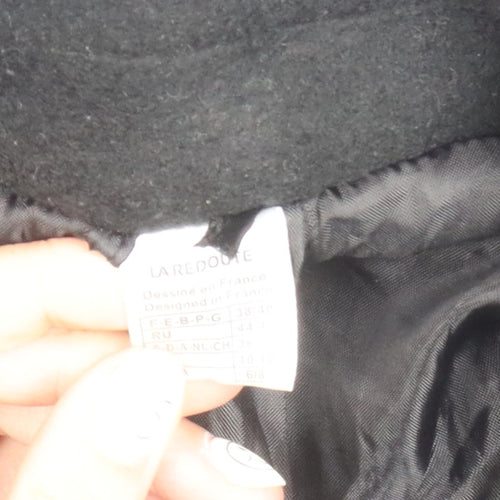 La Redoute Women's Black Wool Jacket, Size 10