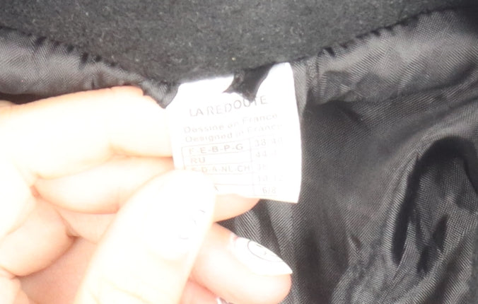 La Redoute Women's Black Wool Jacket, Size 10