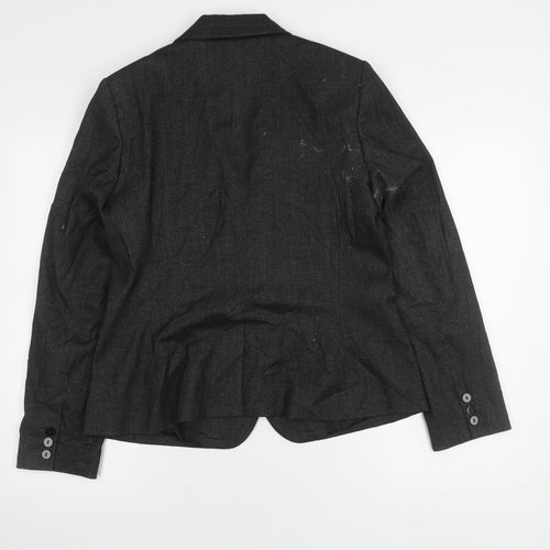 Jaeger Women's Black Regular Fit Blazer, Size 14