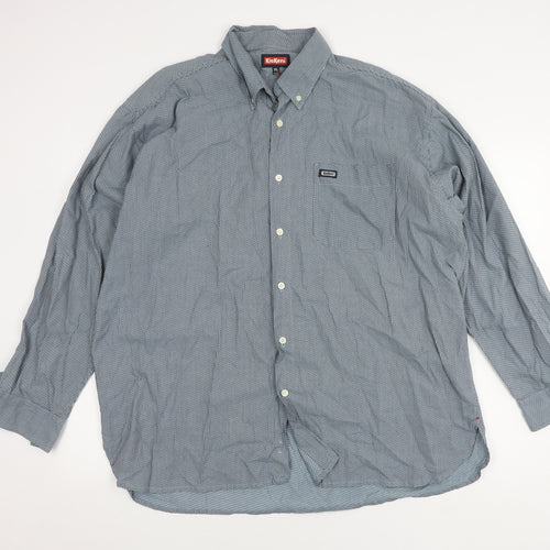 Kickers Men's XL Blue Button-Up Shirt