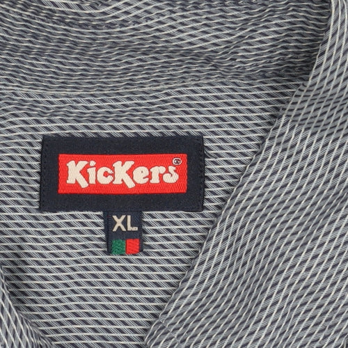 Kickers Men's XL Blue Button-Up Shirt