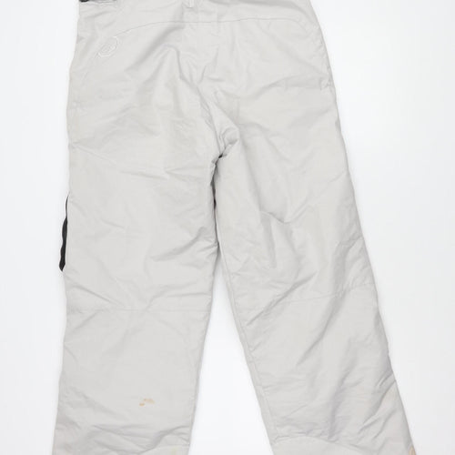 Quechua Men's Grey XL Snow Pants, Insulated, Adjustable Waist