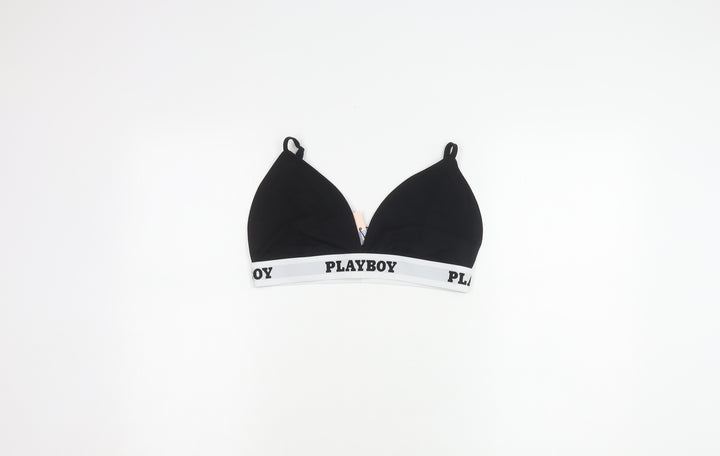 Missguided Women's Black Bralette, Size 14, Non-Wired