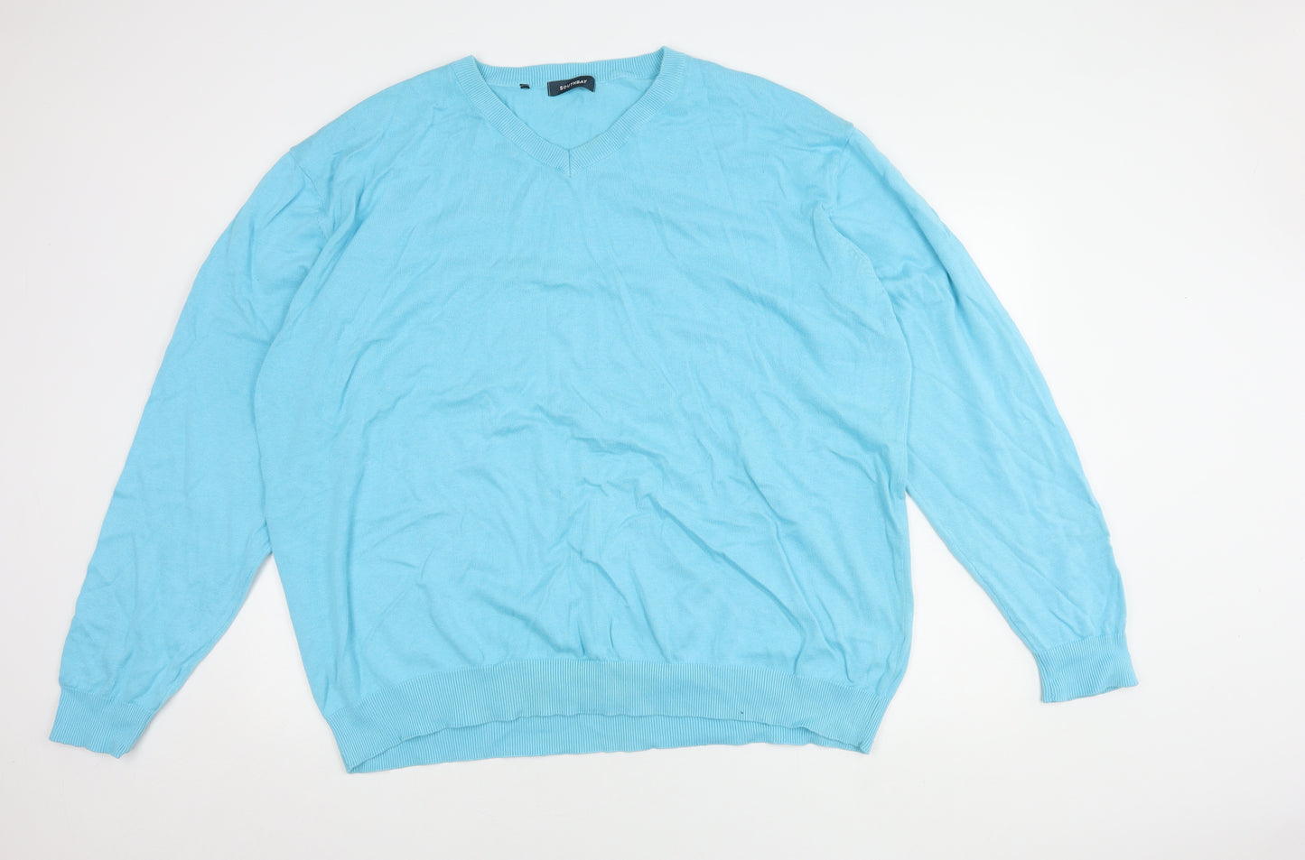 Southbay Men's Blue V-Neck Pullover Jumper, 3XL