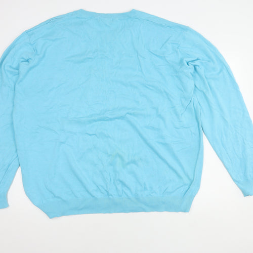 Southbay Men's Blue V-Neck Pullover Jumper, 3XL